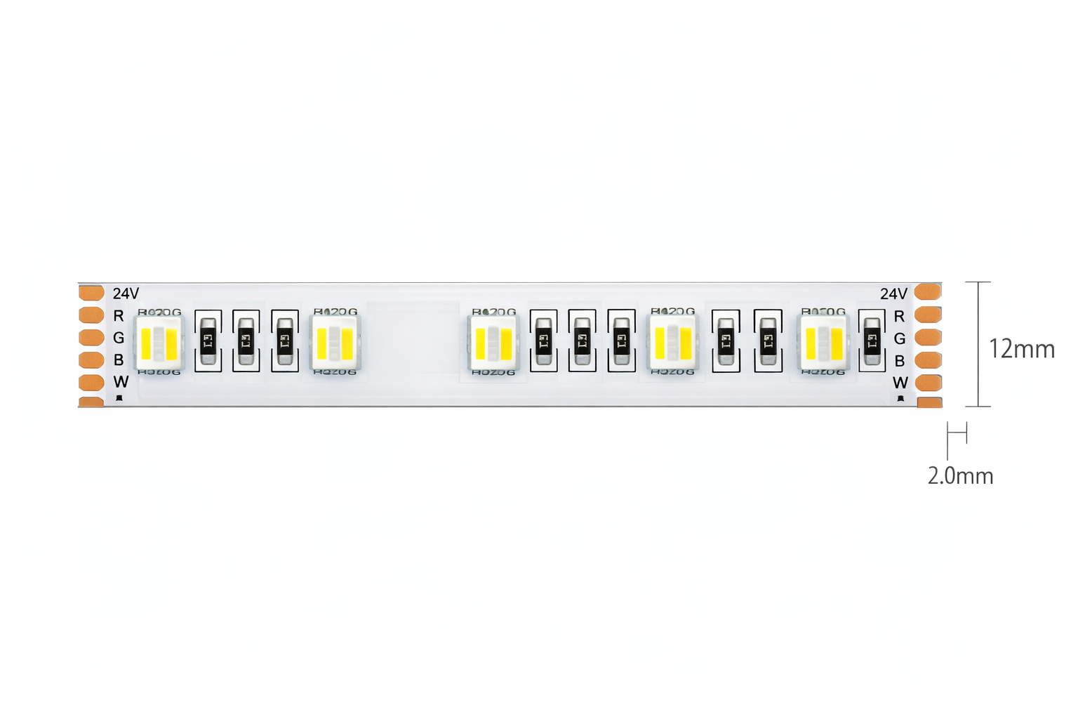 SMD 60LEDS 24V IP20  RGB + CCT