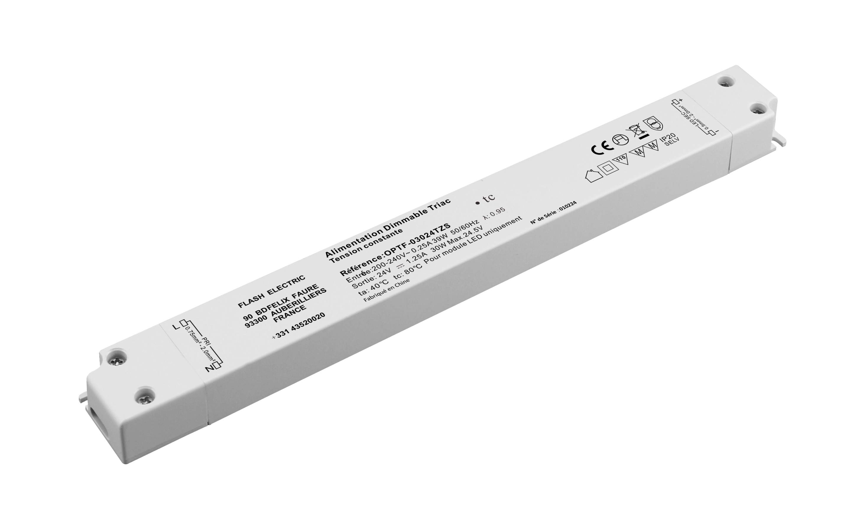 DRIVER TRIAC 24V 30W FIN