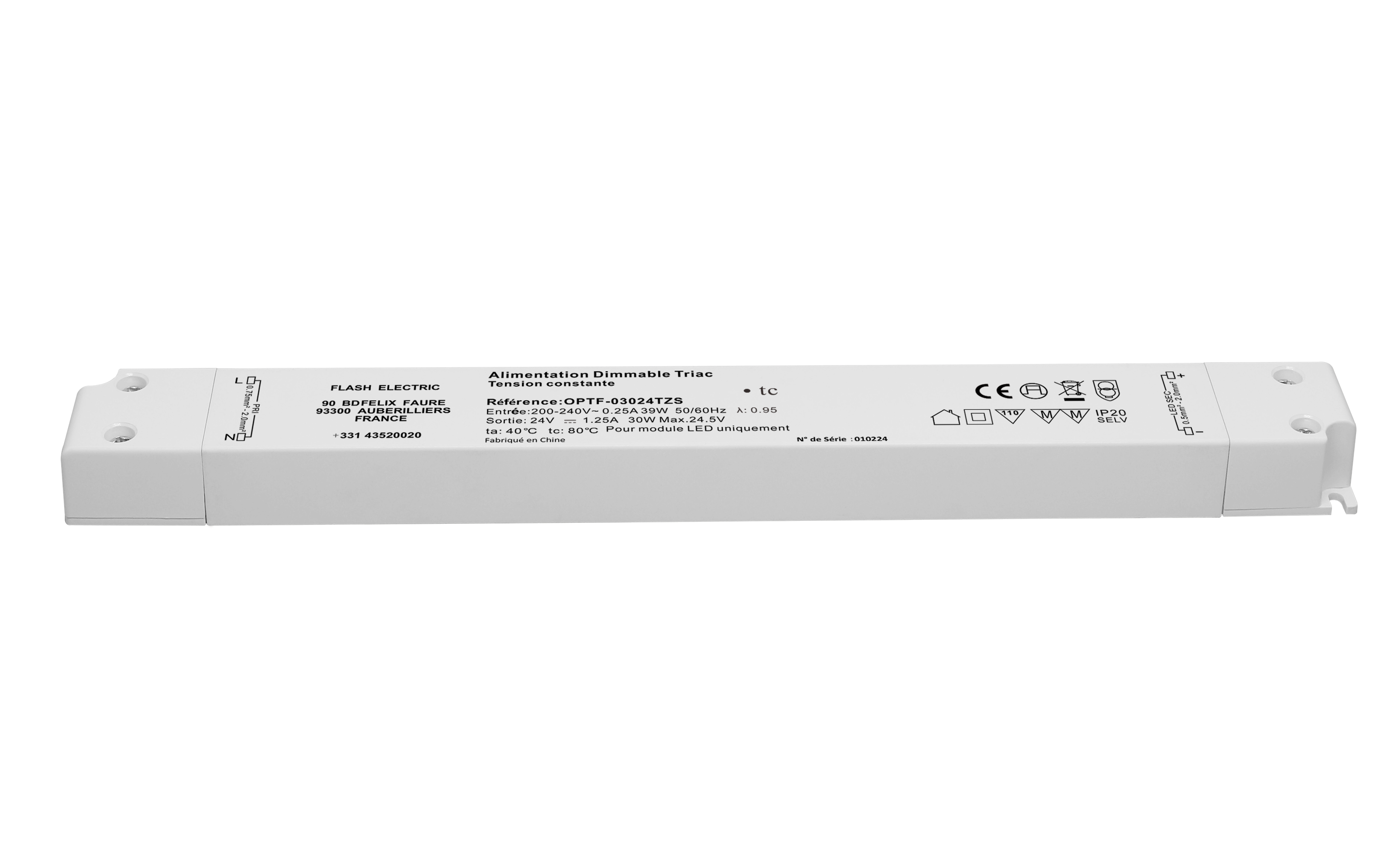 DRIVER TRIAC 24V 30W FIN