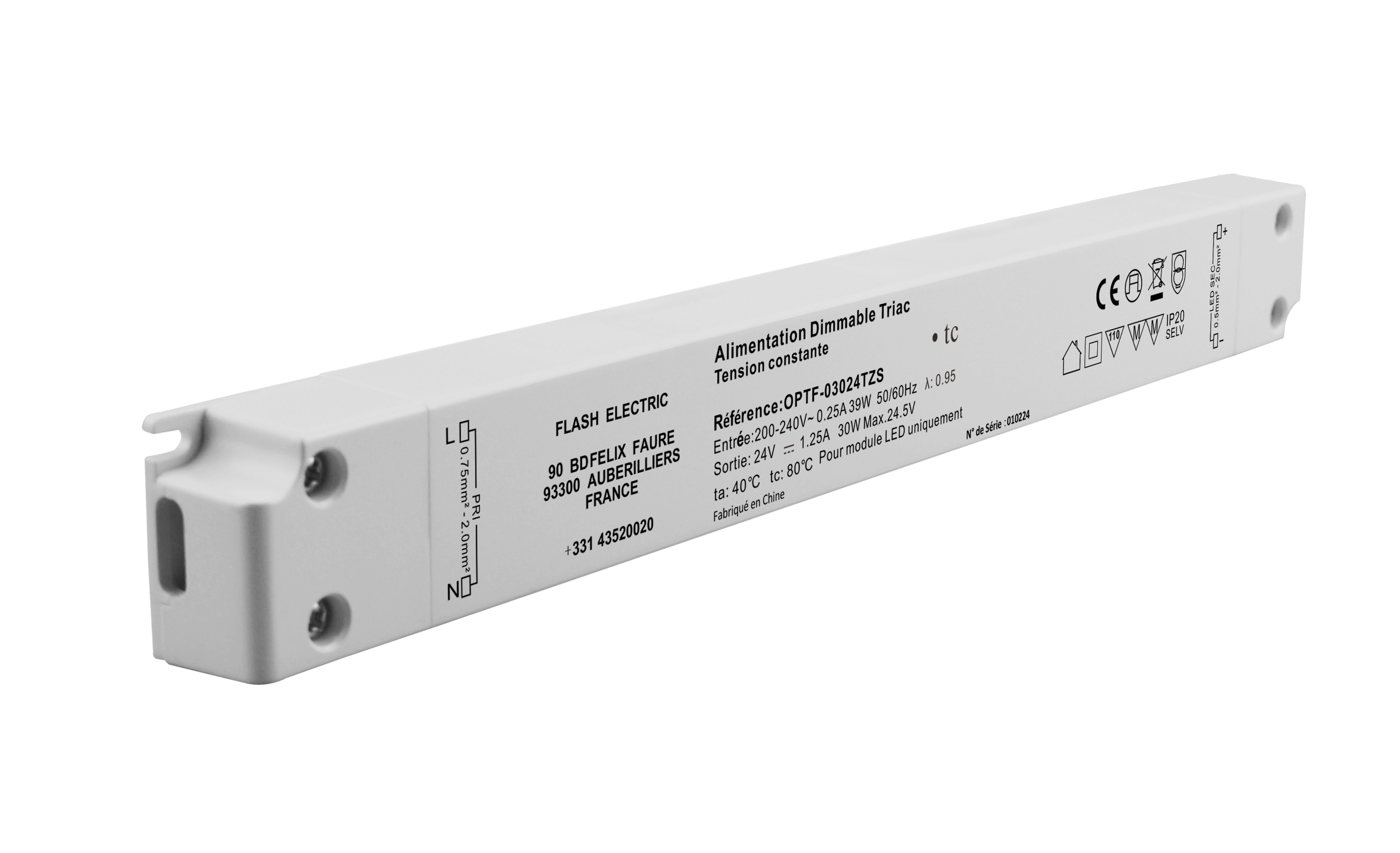 DRIVER TRIAC 24V 30W FIN