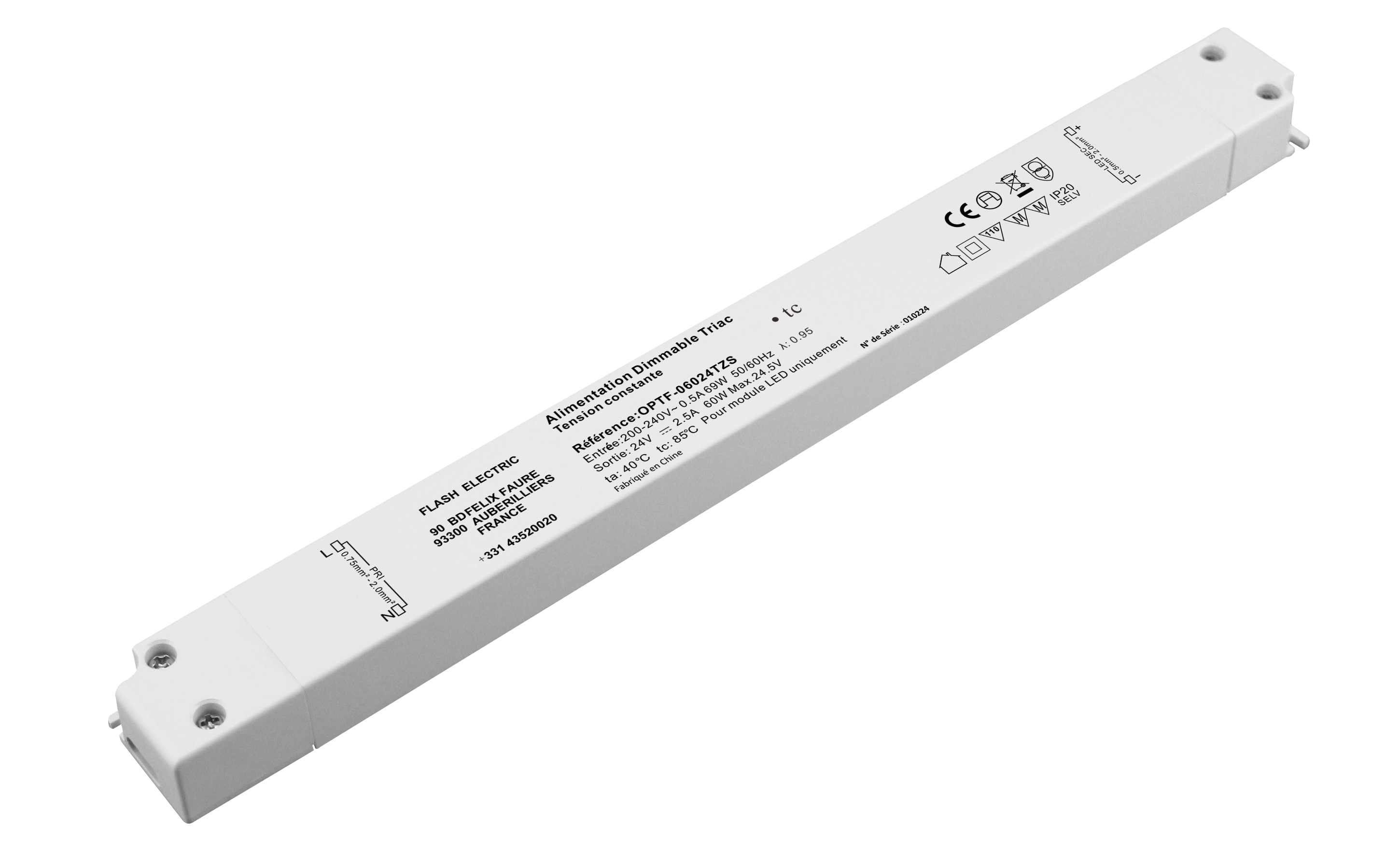 DRIVER TRIAC 24V 60W FIN