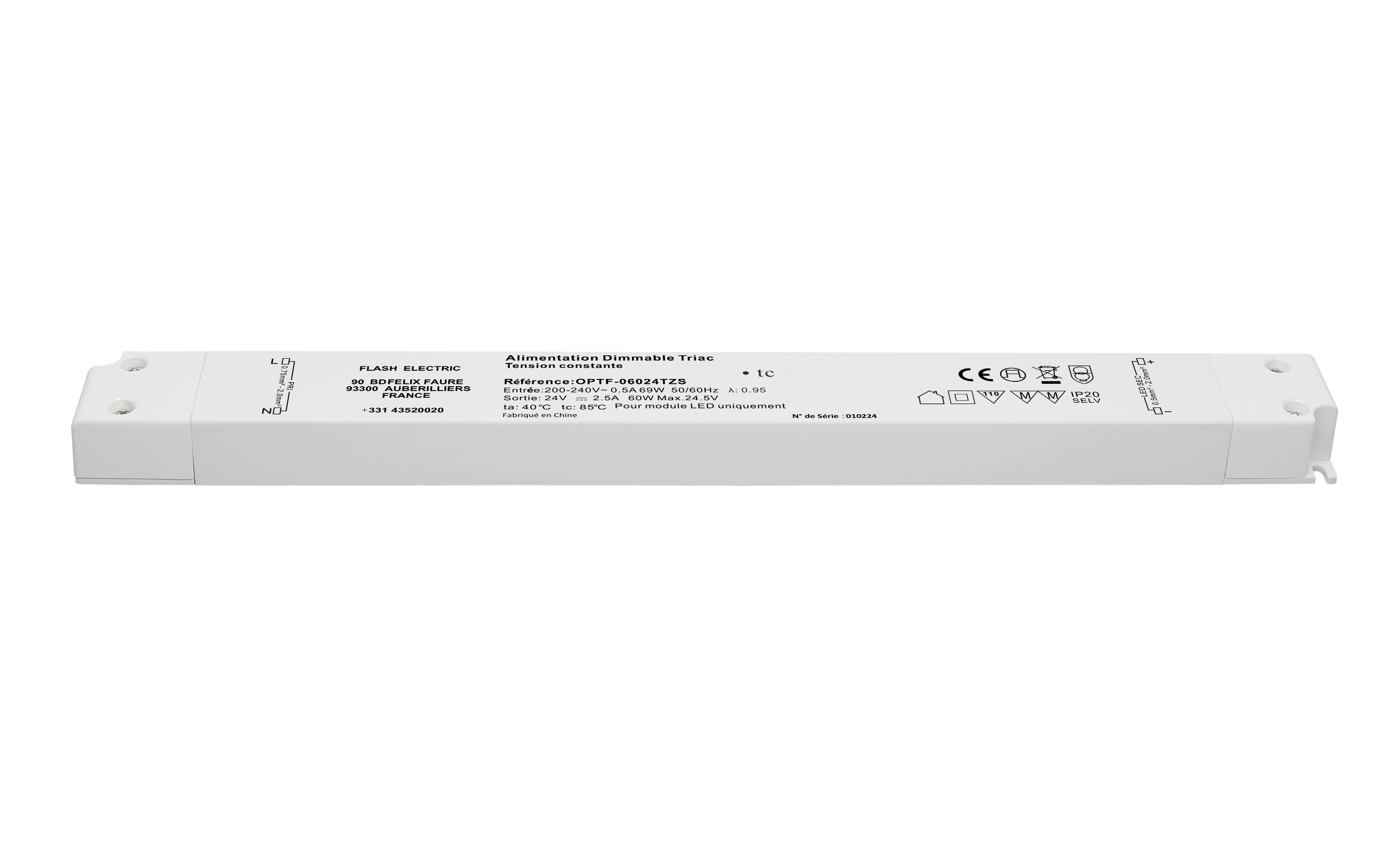 DRIVER TRIAC 24V 60W FIN
