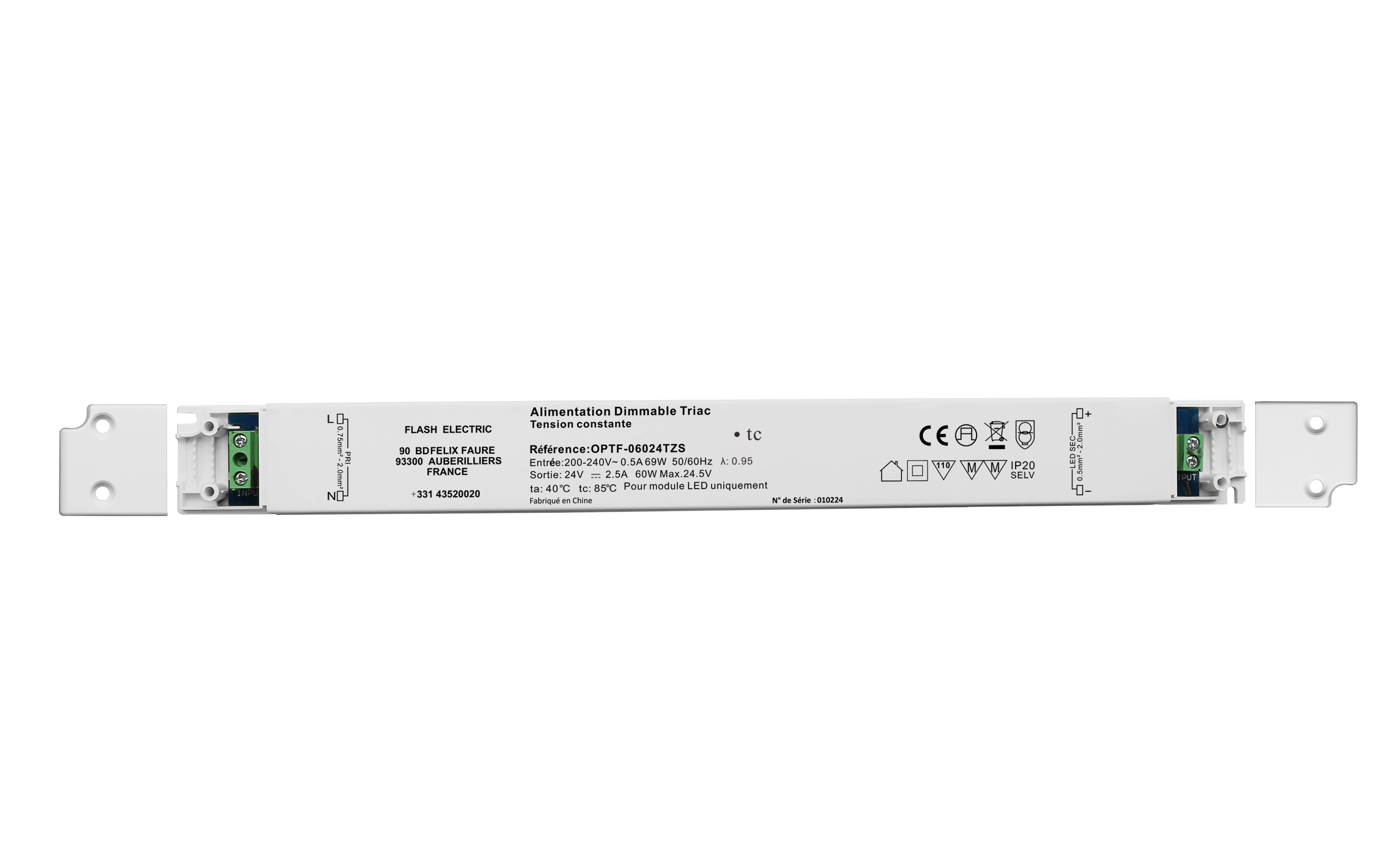 DRIVER TRIAC 24V 60W FIN