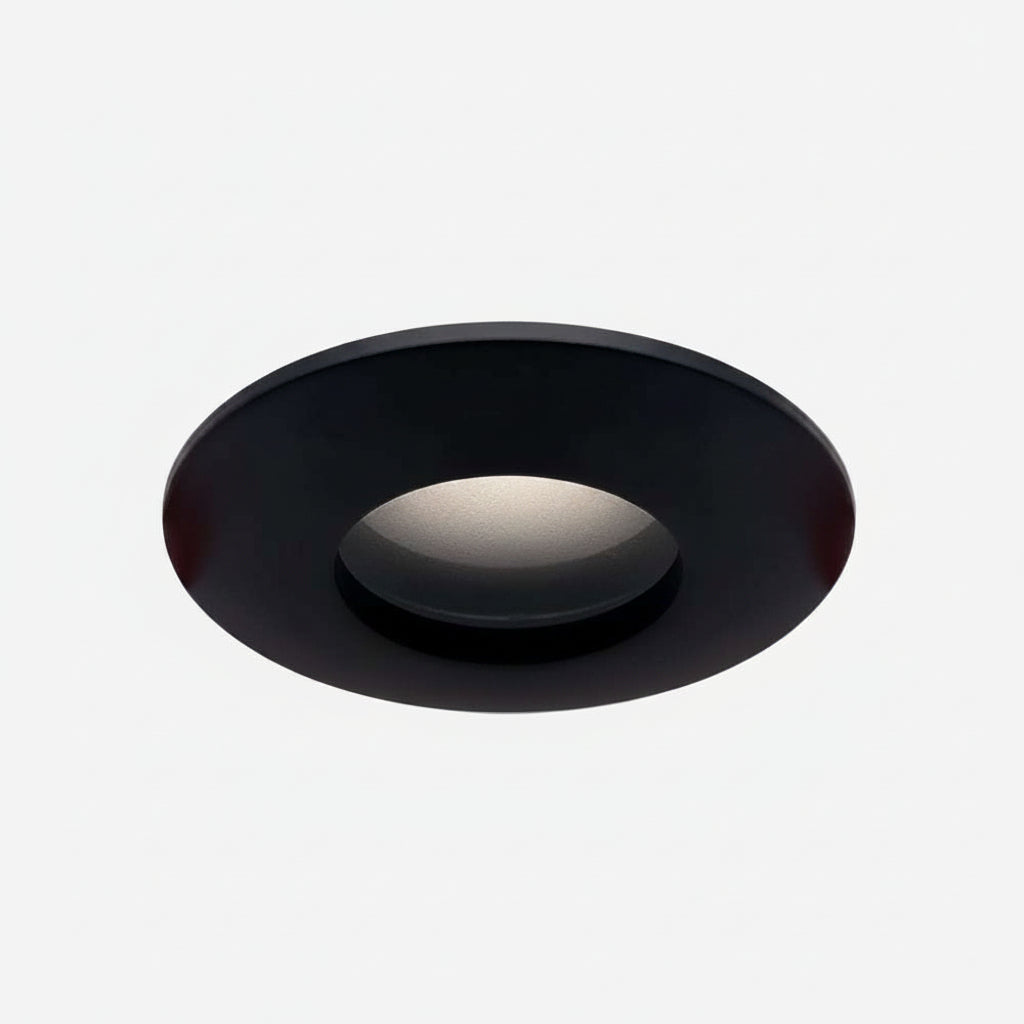 Spot Bano IP65 encastrable blanc et noir 85x40 mm pour ampoule MR16 non fournie